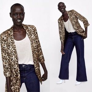Zara Leopard/Cheetah Print Blazer